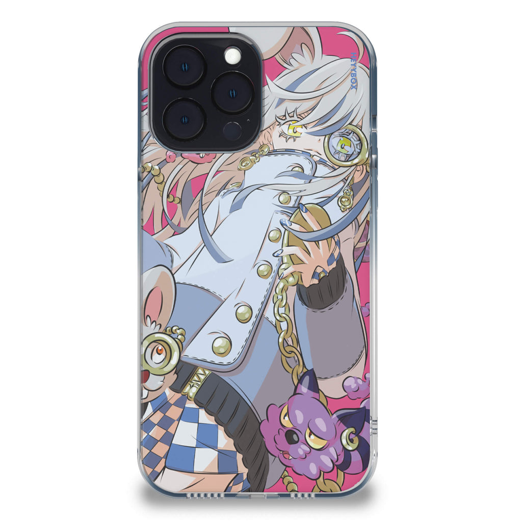 White Hair Girl RGB Case for iPhone - HeyyBox - Artist - Bonne_Syu - Mobile Phone Cases