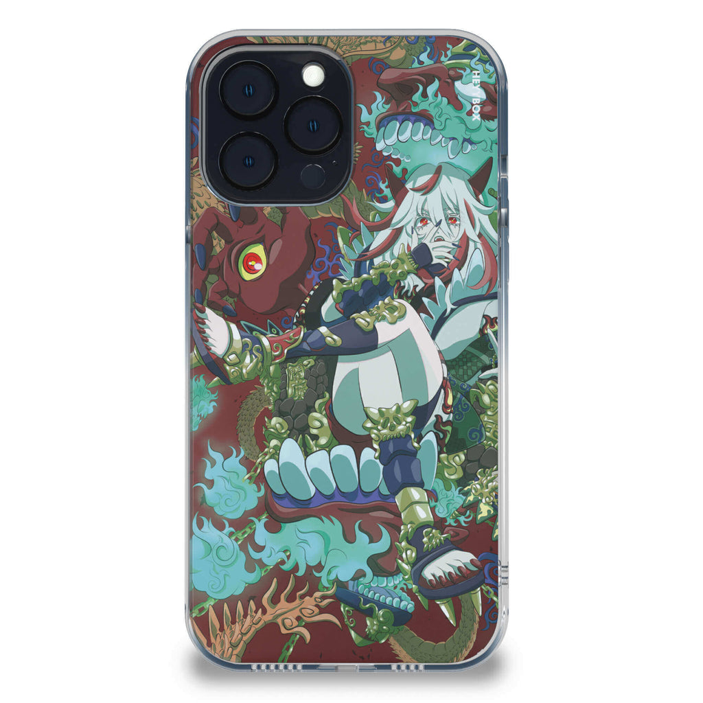 Dragon Girl RGB Case for iPhone - HeyyBox - Artist - Bonne_Syu - Mobile Phone Cases