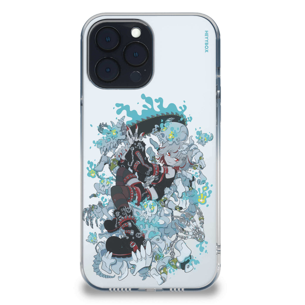 Skull Girl RGB Case for iPhone - HeyyBox - Artist - Bonne_Syu - Mobile Phone Cases