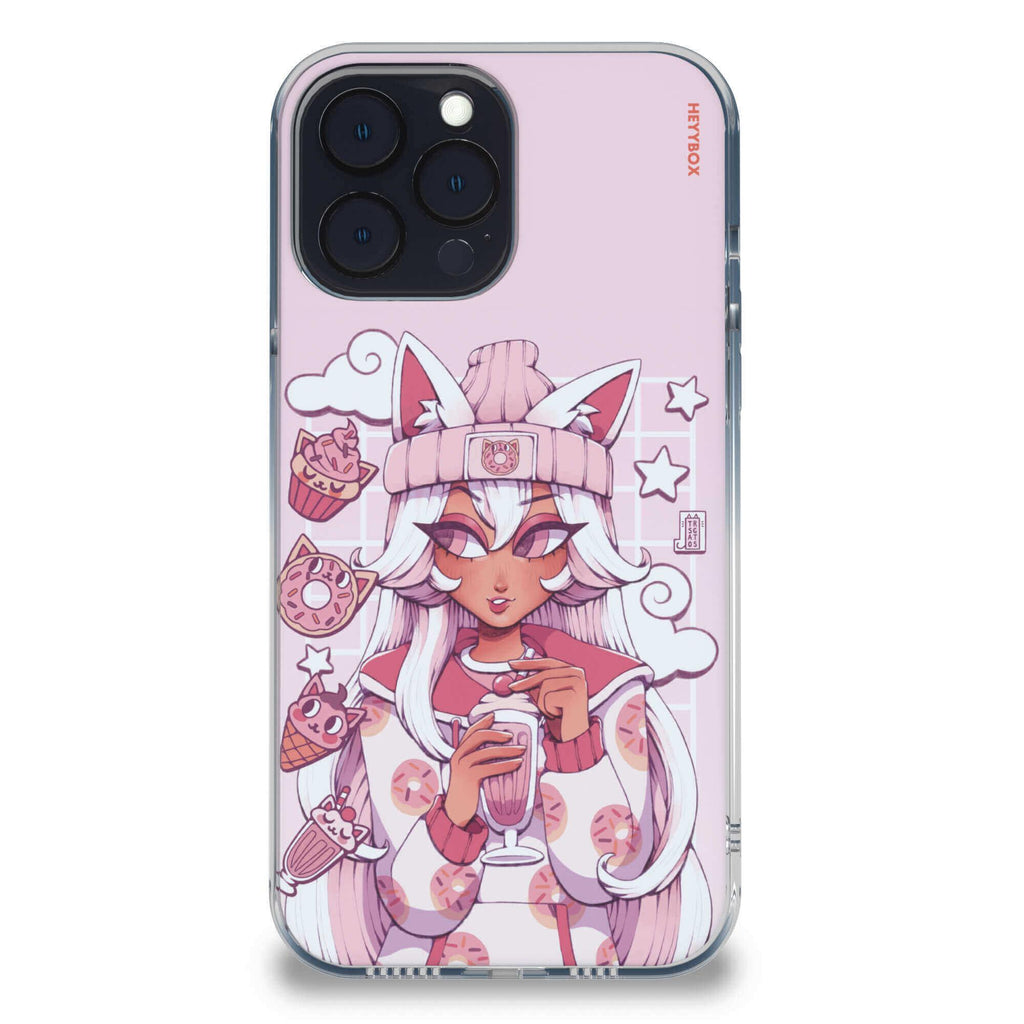 Cat Dessert RGB Case for iPhone - HeyyBox - Artist - Trsgatos - RGB Phone Cases