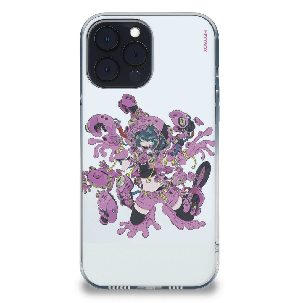 Mechanical Boxing Girl RGB Case for iPhone - HeyyBox - Artist - Bonne_Syu - Mobile Phone Cases