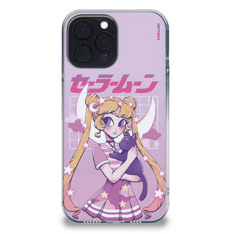 Sailor Moon and Luna RGB Case for iPhone - HeyyBox - Artist - Trsgatos - Mobile Phone Cases