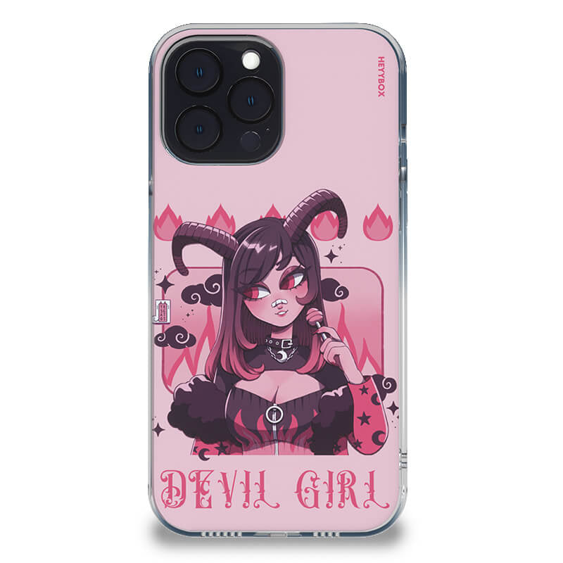 Devil Girl RGB Case for iPhone - HeyyBox - Artist - Trsgatos - Mobile Phone Cases