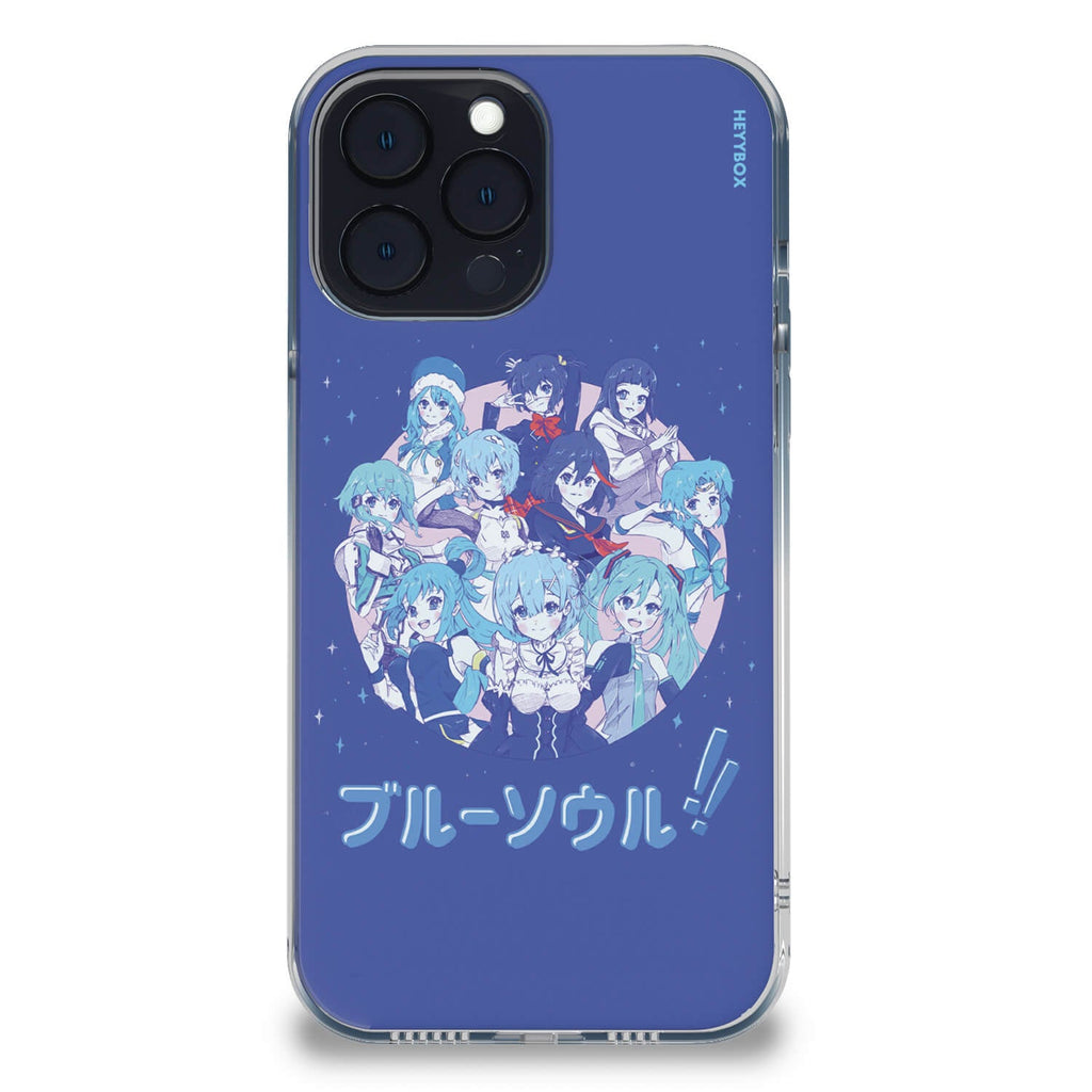 Light Blue Soul RGB Case for iPhone - HeyyBox - Artist - Jennummi - Mobile Phone Cases