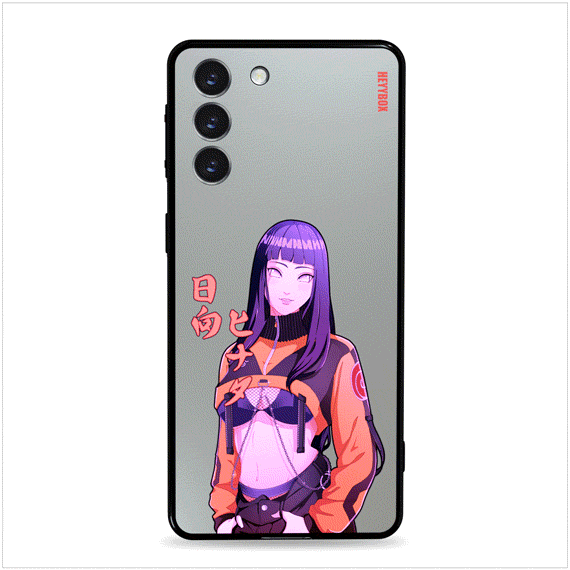 Hinata Samsung case with black frame will light up with sound or calls. Power consumption with less than 1% of the phone.