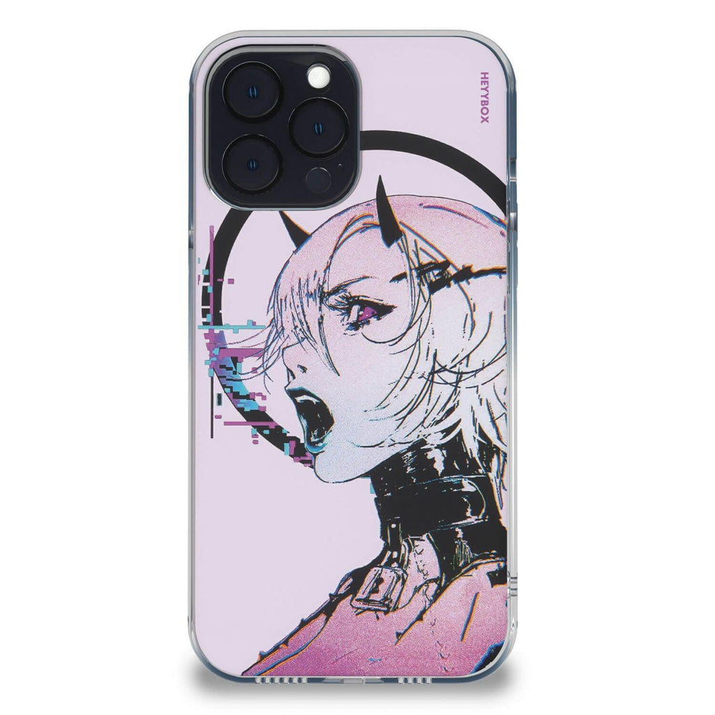 Cyberpunk Glitch Girl RGB Case for iPhone - HeyyBox - Artist - OWLvision33 - RGB Phone Cases