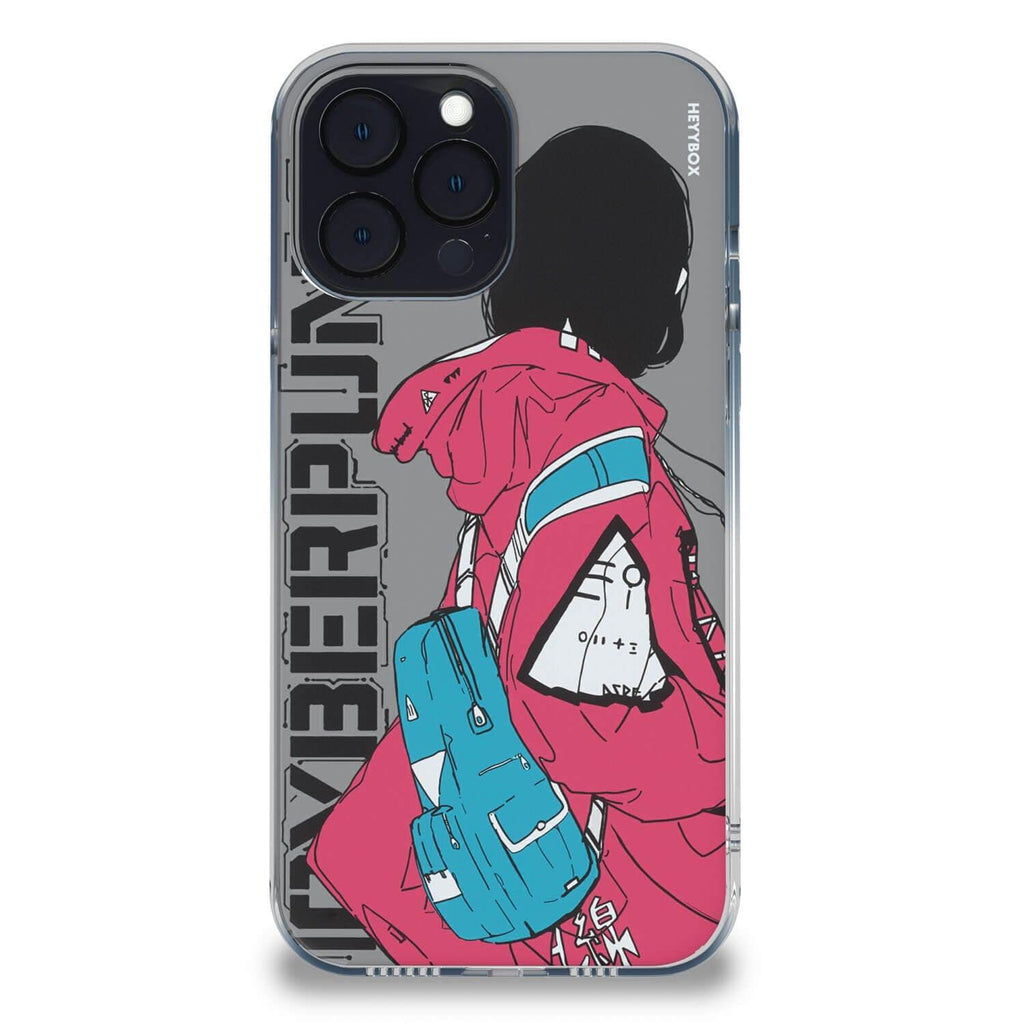 Cyberpunk Backpack Girl RGB Case for iPhone - HeyyBox - Artist - OWLvision33 - RGB Phone Cases